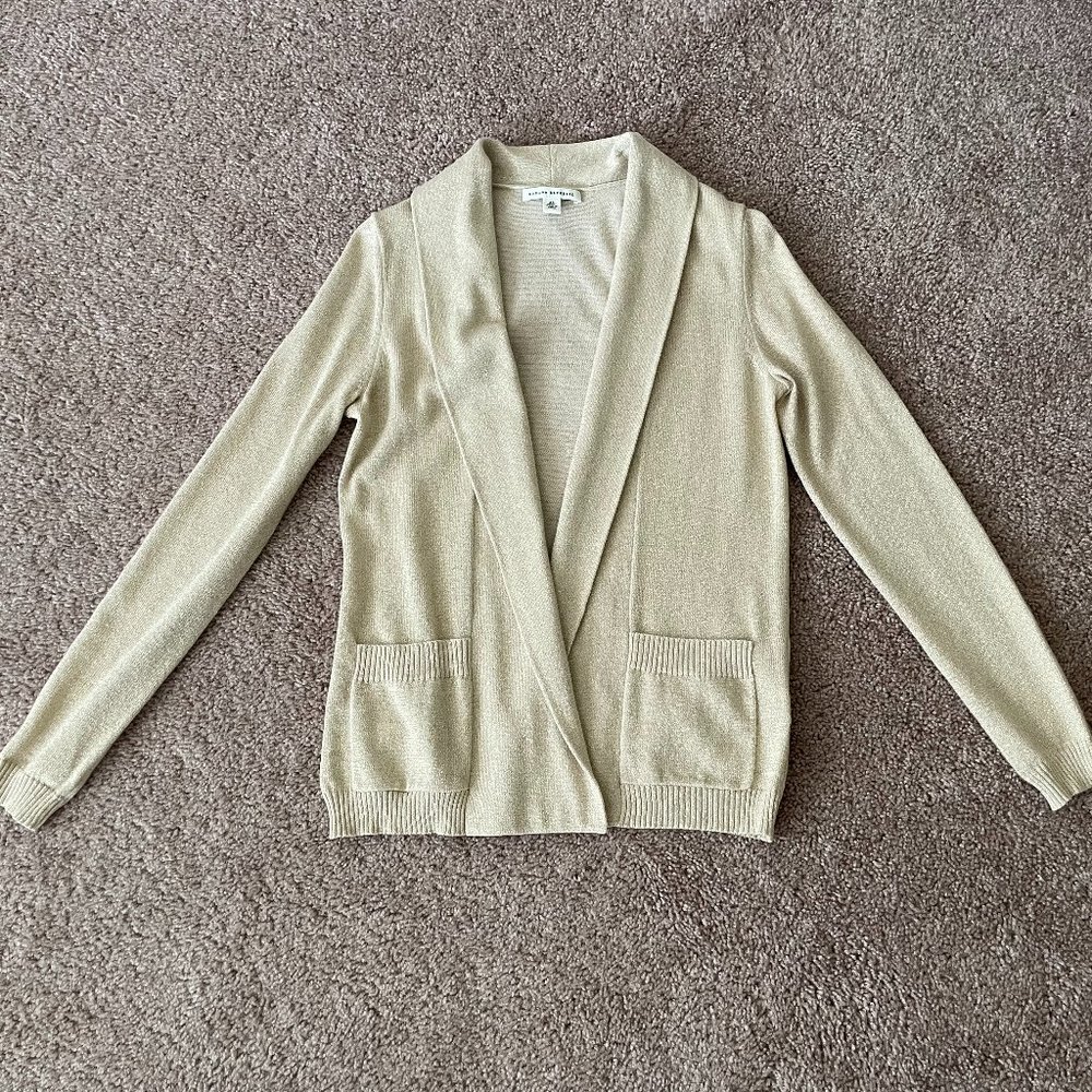 Banana Republic Gold Shimmer Cardigan XS - Picture 7 of 11